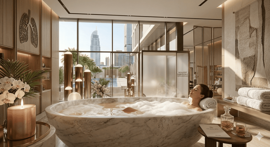 This image shows an ultra-luxury interior space.